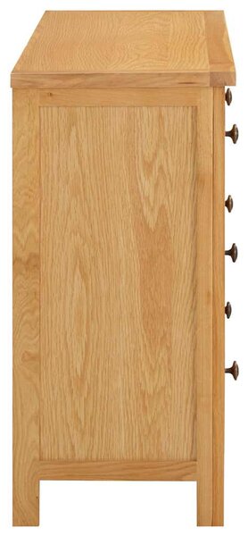 Tömör tölgyfa komód 105 x 33,5 x 73 cm