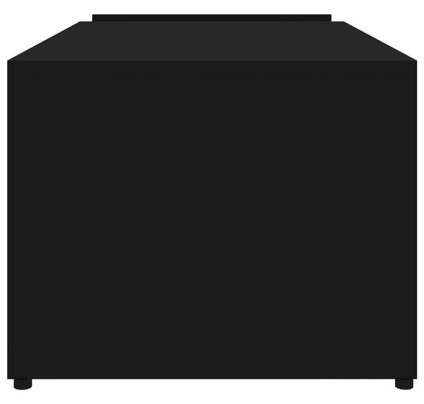 Fekete szerelt fa dohányzóasztal 90 x 45 x 35 cm