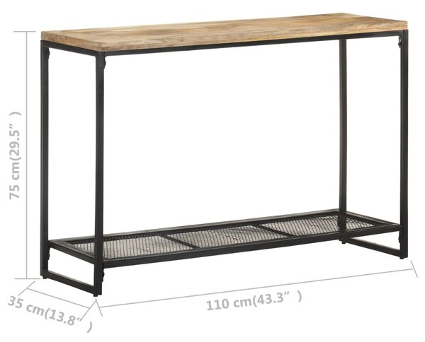 Tömör mangófa tálalóasztal 110 x 35 x 75 cm