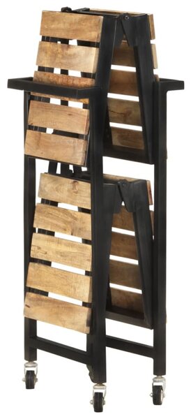 Tömör mangófa zsúrkocsi 87 x 36 x 81 cm