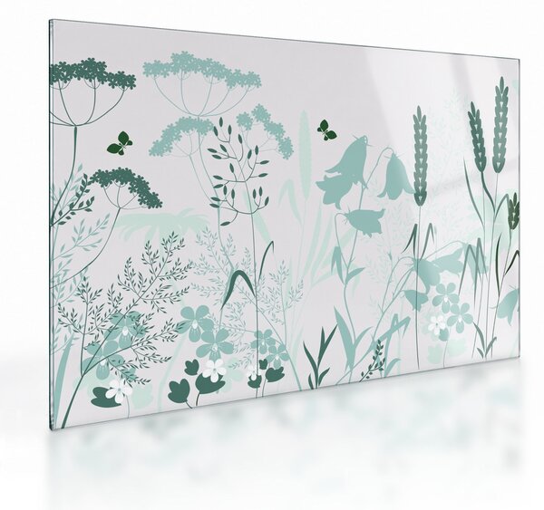Üveg kép - rét vektor (70x50 cm)