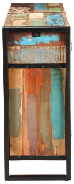 Tömör újrahasznosított fa tálalószekrény 172 x 35 x 80 cm