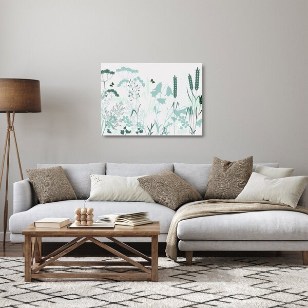 Üveg kép - rét vektor (70x50 cm)