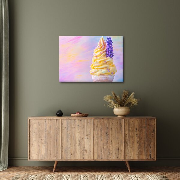 Kép - Levendulás fagylalt (70x50 cm)