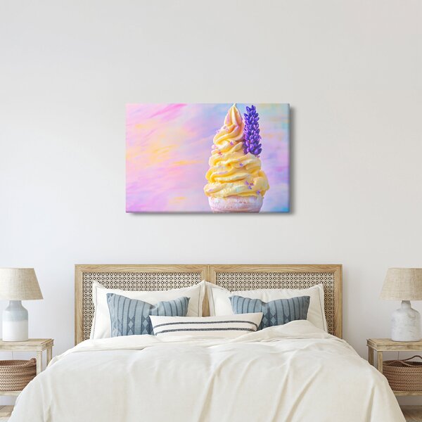 Kép - Levendulás fagylalt (90x60 cm)
