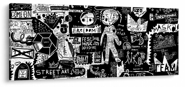 Kép - Graffiti (120x50 cm)