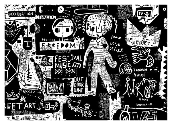 Kép - Graffiti (70x50 cm)
