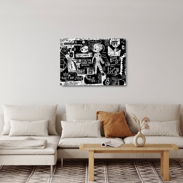 Üveg kép - Graffiti (70x50 cm)