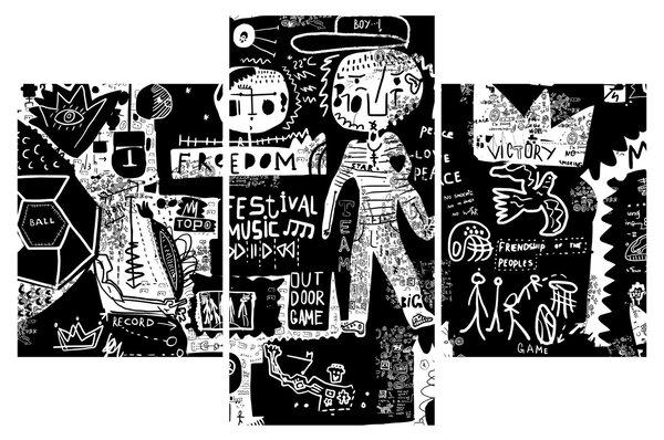 Kép - Graffiti (90x60 cm)