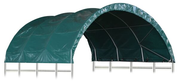 Zöld PVC állattartó sátor 3,7 x 3,7 m