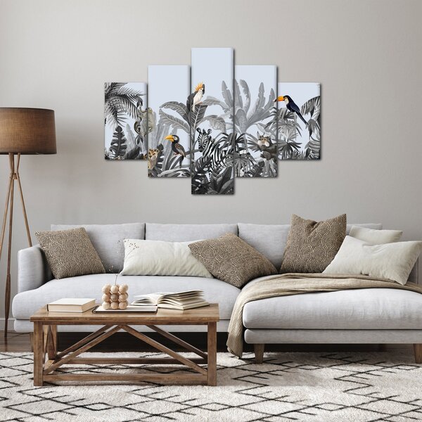 Kép - Illusztrált dzsungel (150x105 cm)
