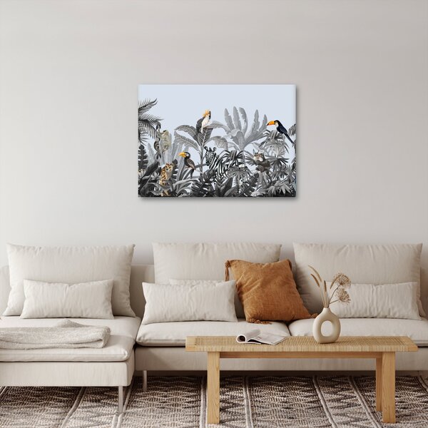 Kép - Illusztrált dzsungel (70x50 cm)