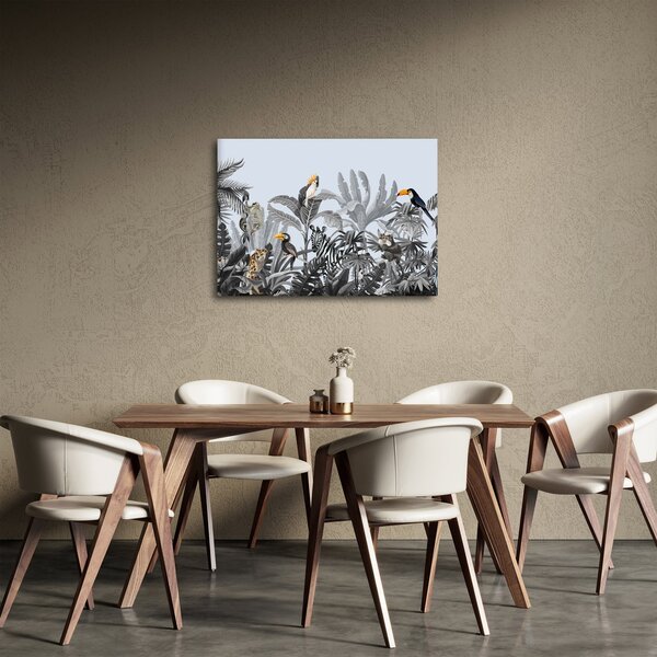 Kép - Illusztrált dzsungel (70x50 cm)