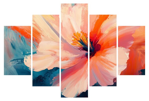 Kép - Festett virág (150x105 cm)