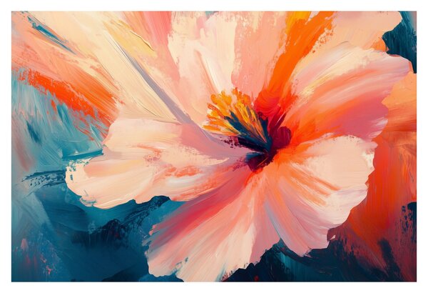 Kép - Festett virág (90x60 cm)