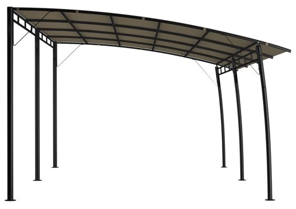 Tópszínű kerti napellenző 6 x 3 x 2,55 m