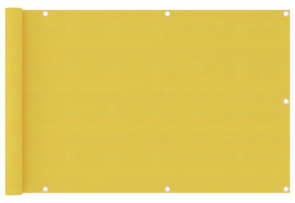 Sárga HDPE erkélyparaván 90 x 400 cm