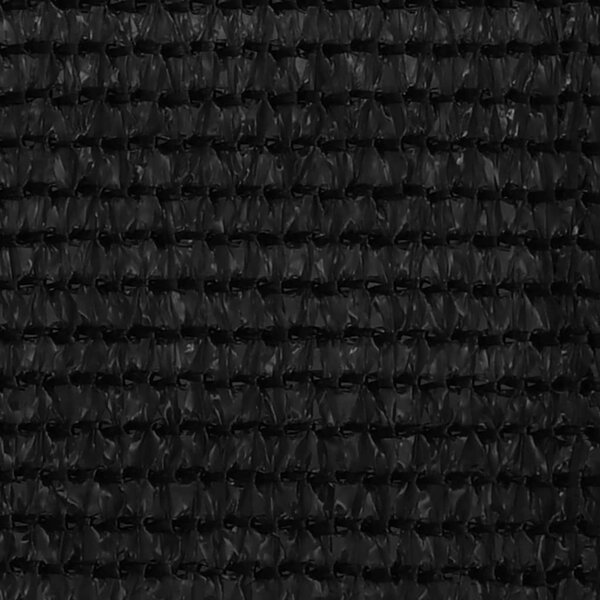 Fekete HDPE erkélytakaró 120 x 500 cm