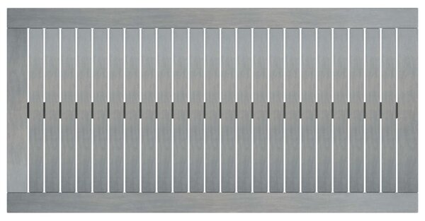 Szürke tömör akácfa dohányzóasztal 100 x 50 x 33 cm