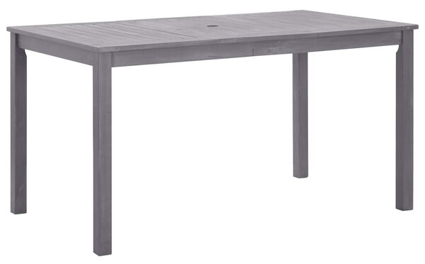 Szürke antikolt tömör akácfa kerti asztal 140 x 80 x 74 cm