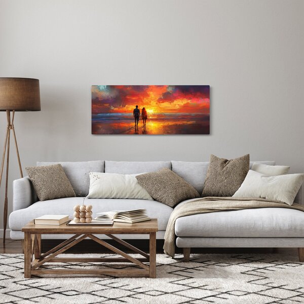 Kép - Séta a tengerparton (120x50 cm)