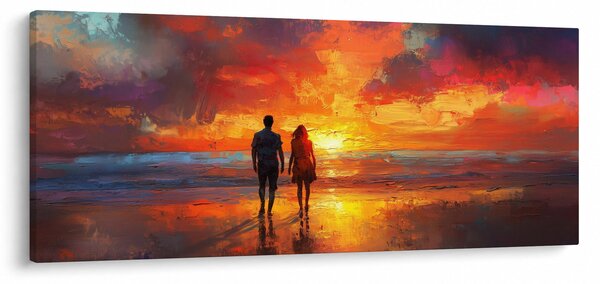 Kép - Séta a tengerparton (120x50 cm)