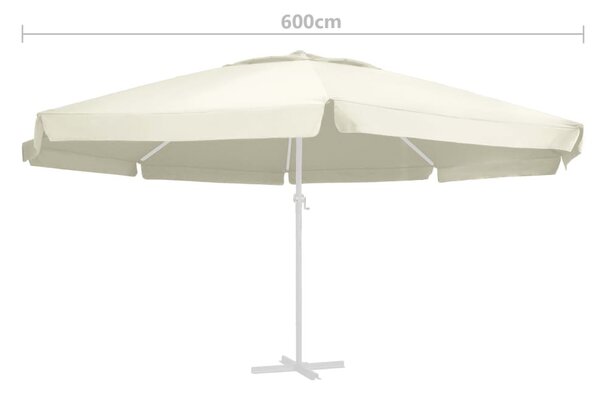 Homokszínű kültéri napernyőponyva 610 cm