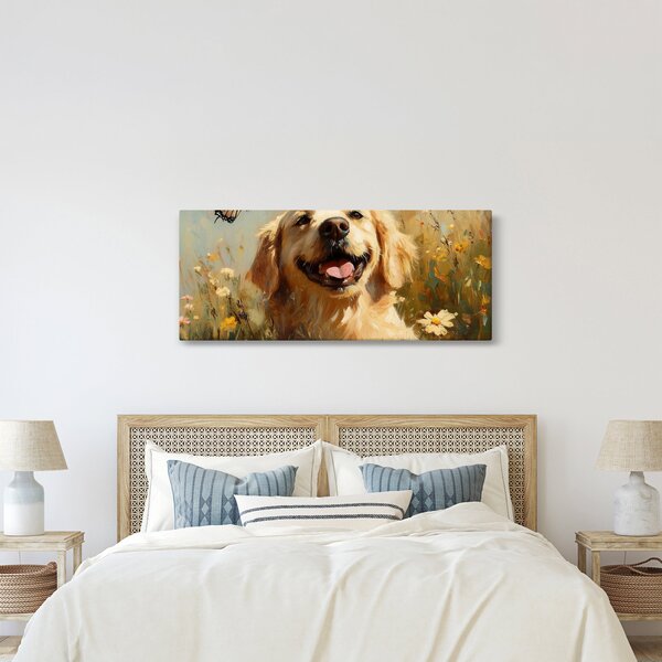 Kép - Boldog kutyus (120x50 cm)
