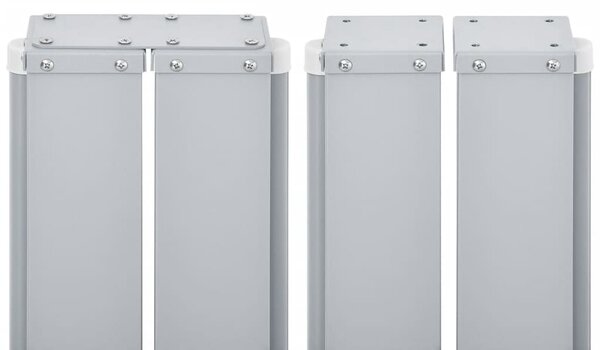 Fekete behúzható oldalsó napellenző 100 x 1000 cm