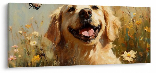 Kép - Boldog kutyus (120x50 cm)