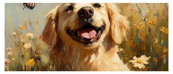 Kép - Boldog kutyus (120x50 cm)