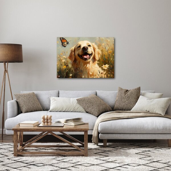 Kép - Boldog kutyus (70x50 cm)