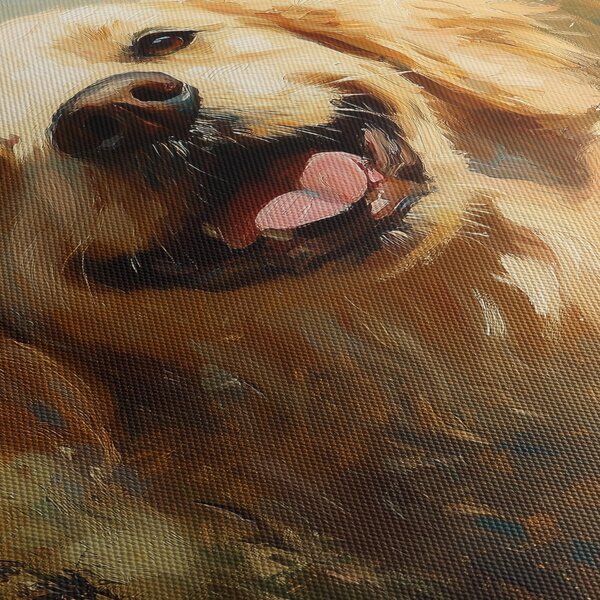 Kép - Boldog kutyus (90x60 cm)