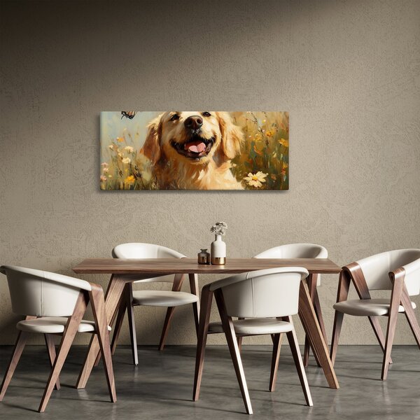Kép - Boldog kutyus (120x50 cm)