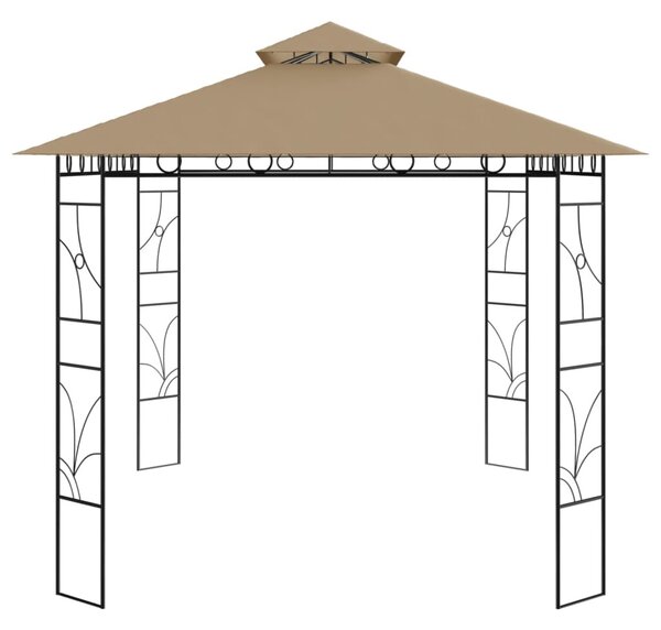 Tópszínű pavilon 4 x 3 x 2,7 m 160 g/m²