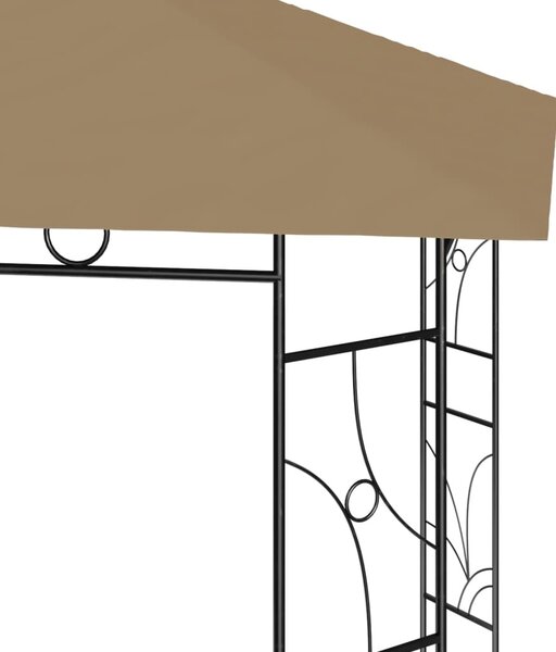 Tópszínű pavilon 4 x 3 x 2,7 m 160 g/m²