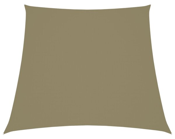 Bézs trapéz alakú oxford-szövet napvitorla 2/4 x 3 m