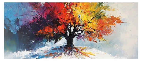 Kép - Színes fa (120x50 cm)