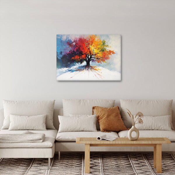 Kép - Színes fa (70x50 cm)