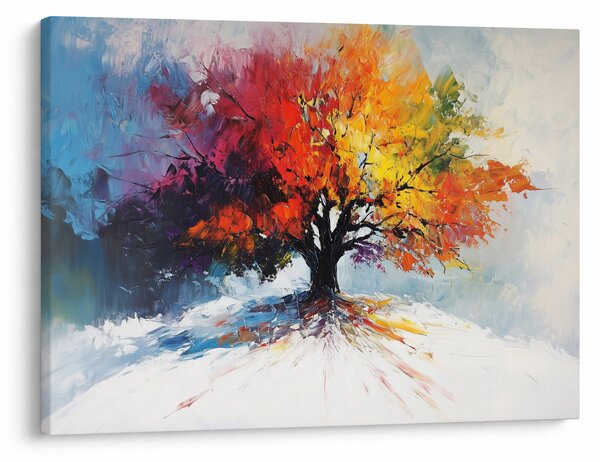 Kép - Színes fa (70x50 cm)