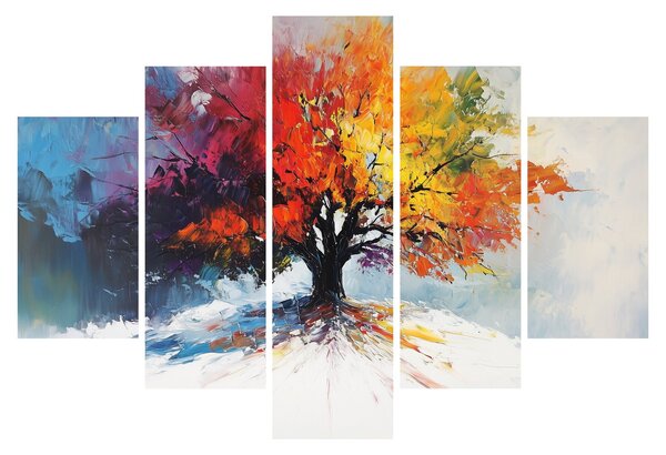 Kép - Színes fa (150x105 cm)