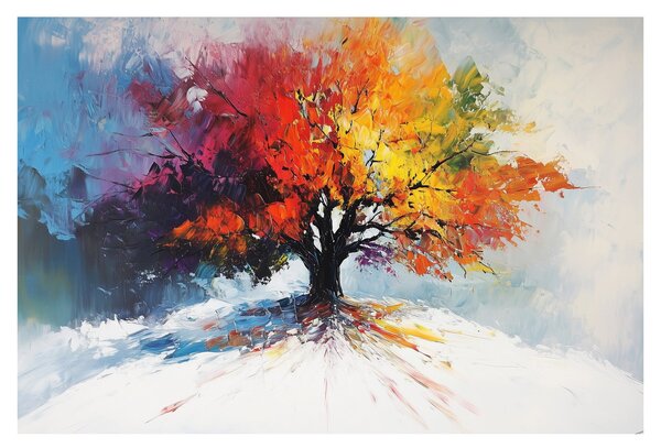 Kép - Színes fa (90x60 cm)
