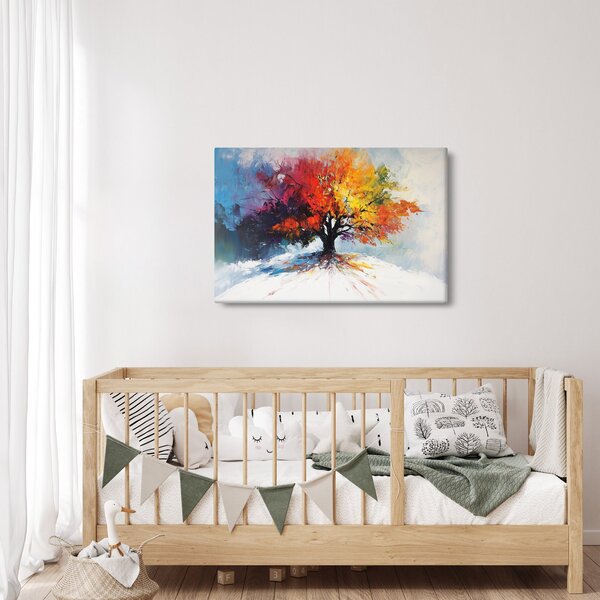 Kép - Színes fa (90x60 cm)