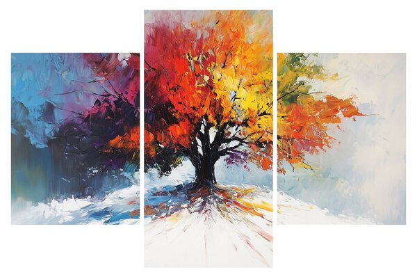 Kép - Színes fa (90x60 cm)