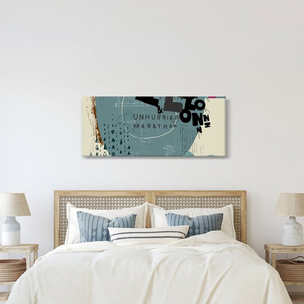 Kép - Repülő léggömb szivárvánnyal (120x50 cm)