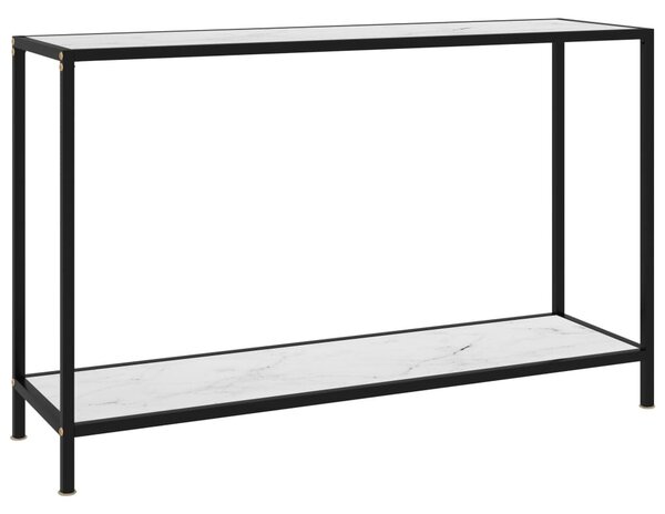 Fehér edzett üveg tálalóasztal 120 x 35 x 75 cm