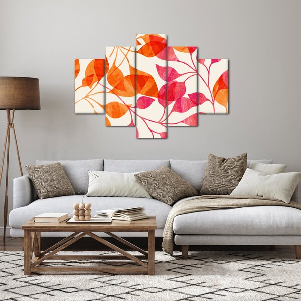 Kép - Narancssárga levelek (150x105 cm)