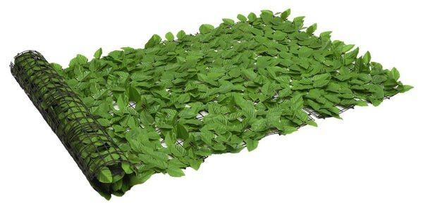 Zöld leveles erkélyparaván 300 x 100 cm