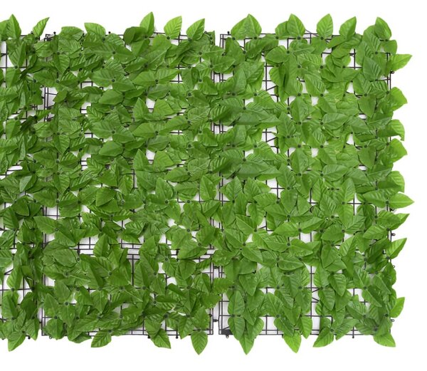 Zöld leveles erkélyparaván 300 x 100 cm