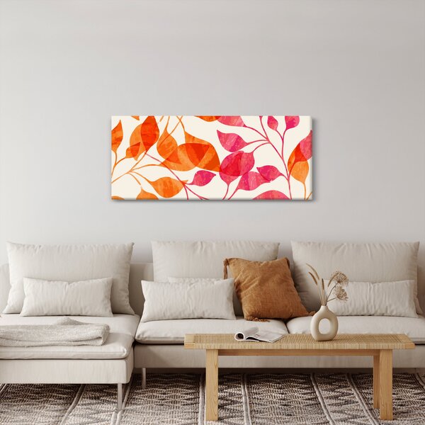 Kép - Narancssárga levelek (120x50 cm)